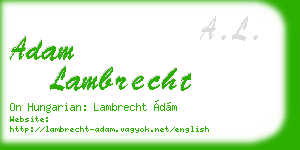 adam lambrecht business card